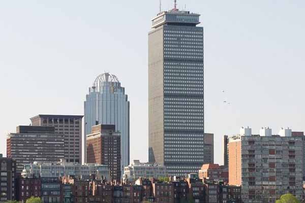 Boston skyline with the Prudential Building