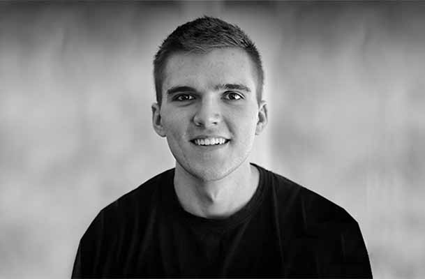 black and white portrait of Noah